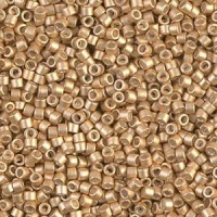 Miyuki delica Beads 11/0 - Galvanized semi matt Champagne mead DB-1153